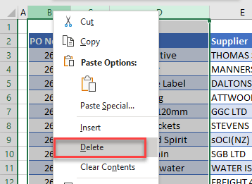 Delete Multiple Rows / Columns in Excel & Google Sheets - Automate Excel (11) Delete Multiple Rows / Columns in Excel & Google Sheets - Automate Excel (11)