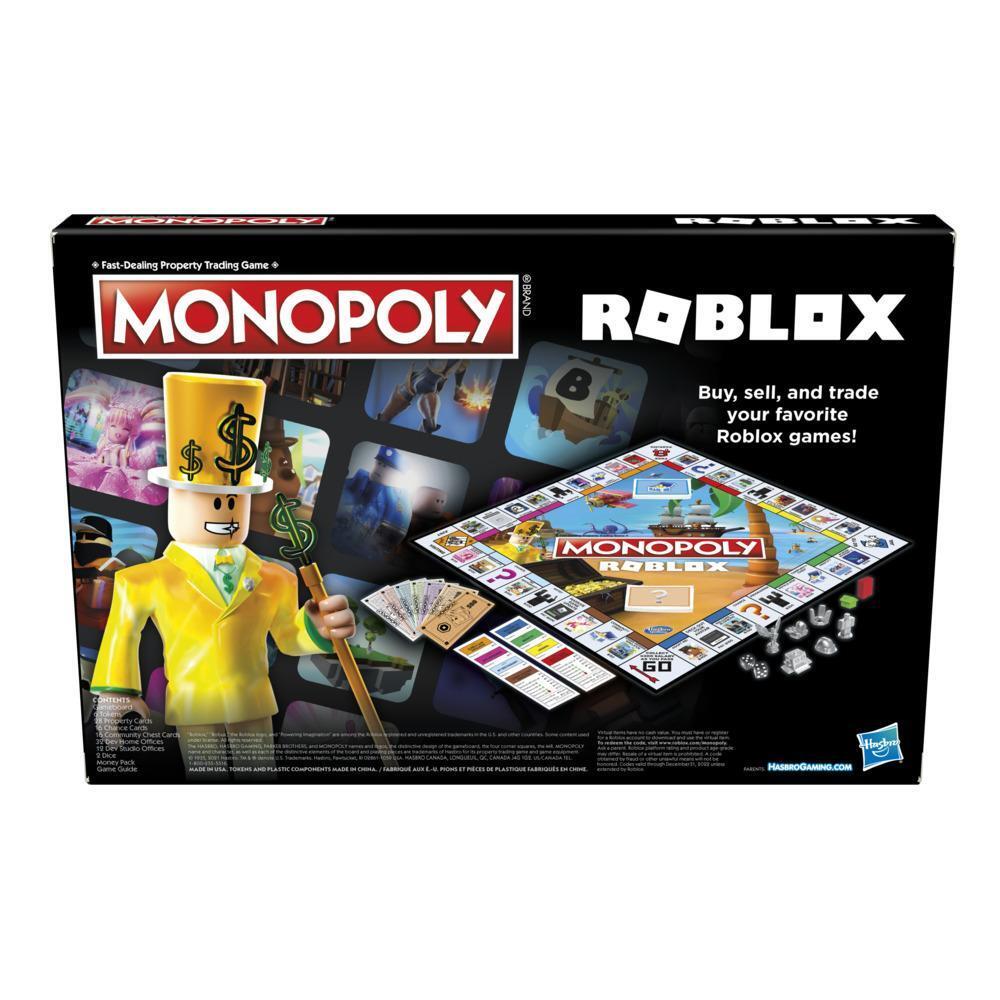Monopoly Roblox Edition Game Hasbro Gaming F1325 