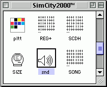 Ressources de SimCity dans ResEdit