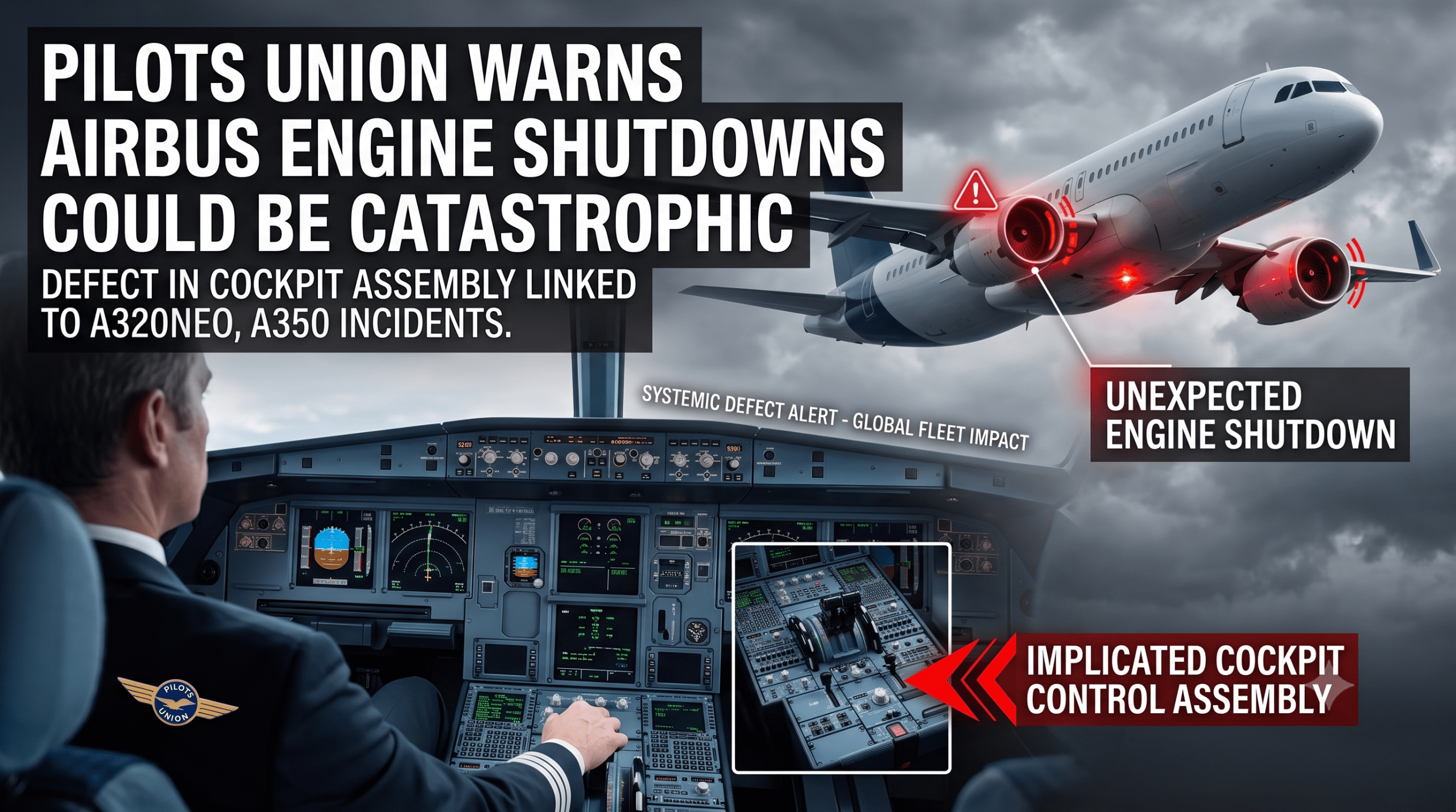 Pilots Union Warns Airbus Engine Shutdowns Could Be Catastrophic