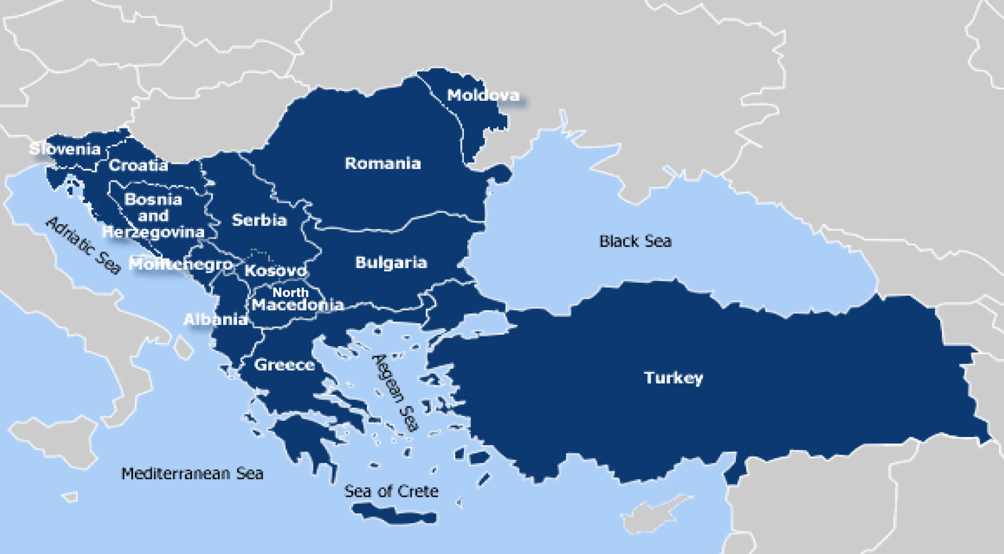 Europe Balkan Peninsula Map 