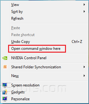 Open Command Prompt From The Right Click Menu Avoiderrors