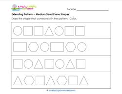 extending patterns medium sized plane shapes