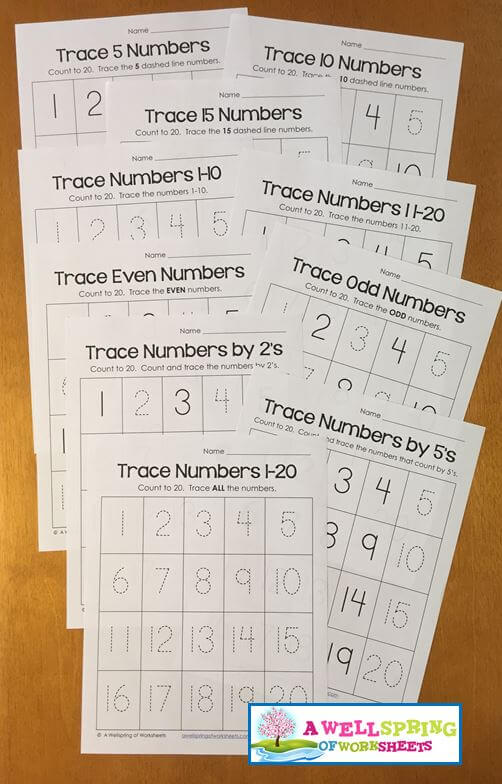 tracing numbers 1 20 worksheets blog post a wellspring of worksheets