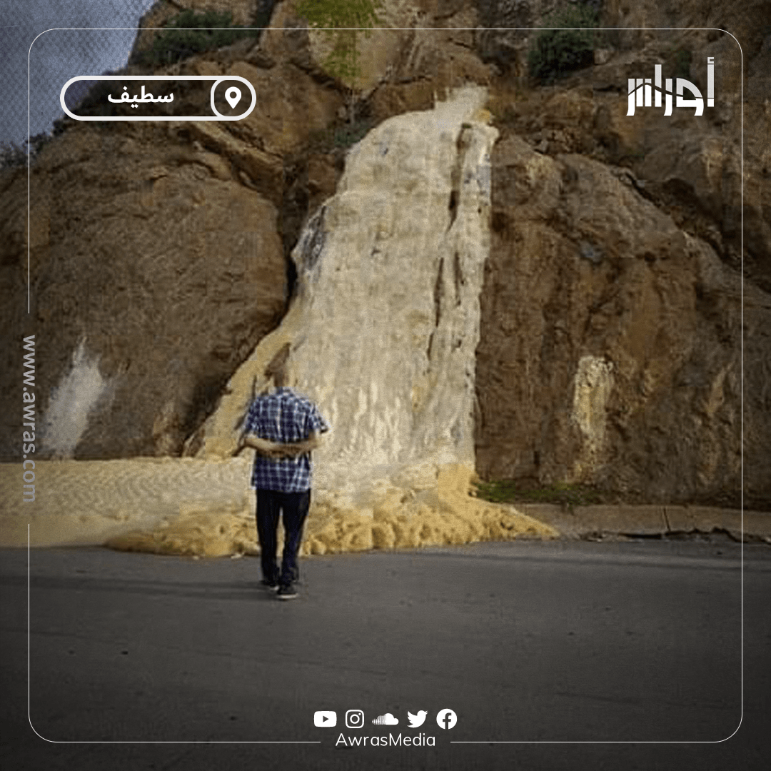 تسربات كلسية من جبل أولا تبان