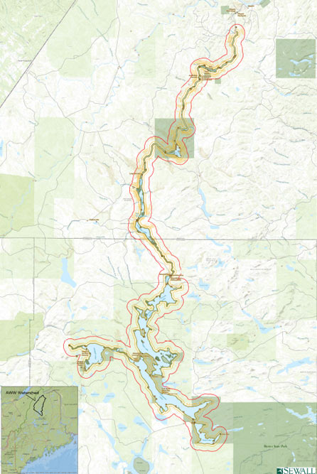 Allagash Wilderness Waterway Foundation Friends Of The Allagash Aww Map 