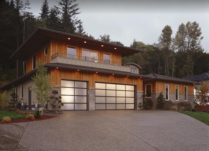 Glass Garage Door Glass Door Contemporary Garage Door A X Building Material Garage Door Industrial Door Roller Shutter Wood Door The Courtyard Door Fire Rated Door Manufacturer And Supplier