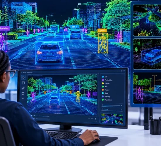 LiDAR Annotation Autonomous Driving Scene