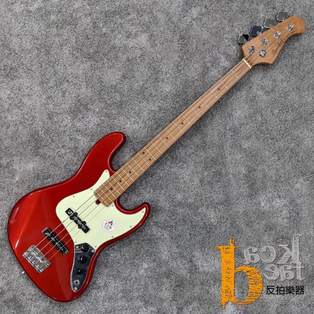 BACCHUS BJB-1-RSM/M CAR 電貝斯 糖果紅