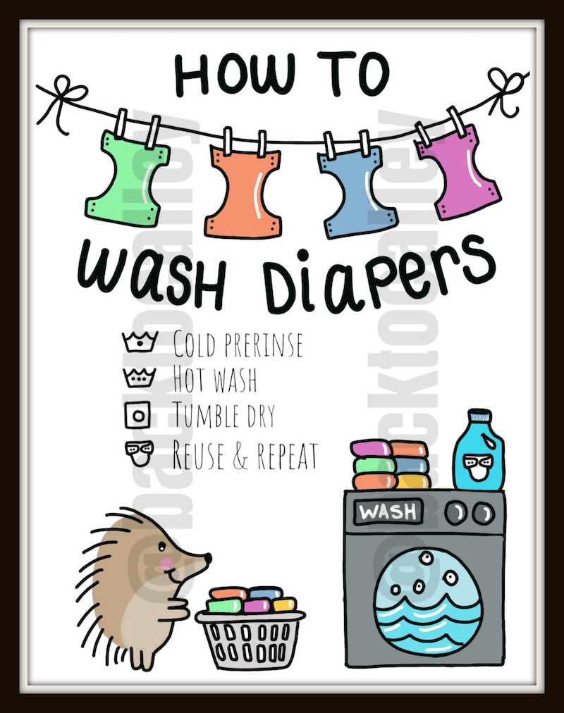How to Wash Cloth Diapers