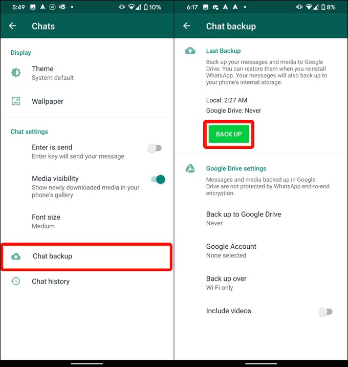 As prompted, and it&#x27;ll restore the backup soon. Decrypt Read Chats From Whatsapp Backup File On Android