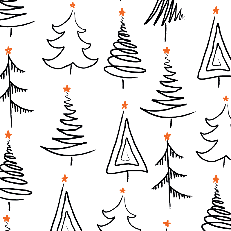 Xmas Tree Doodle Clipart 5789613 Pinclipart