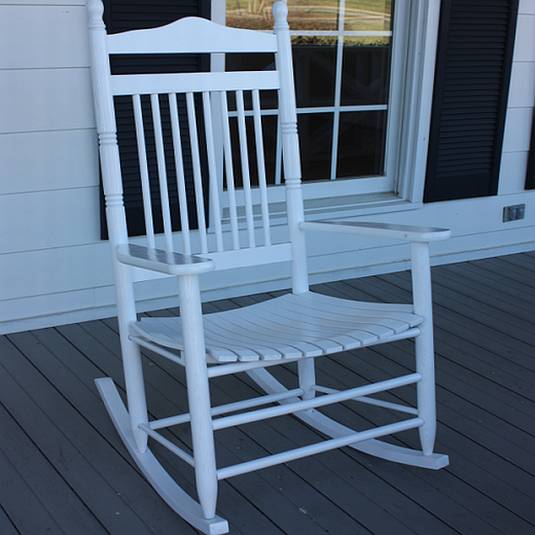 Adirondack chair, letter or number printed on lightweight copy paper. Adult Spindle Back Outdoor Rocker - 467RTA