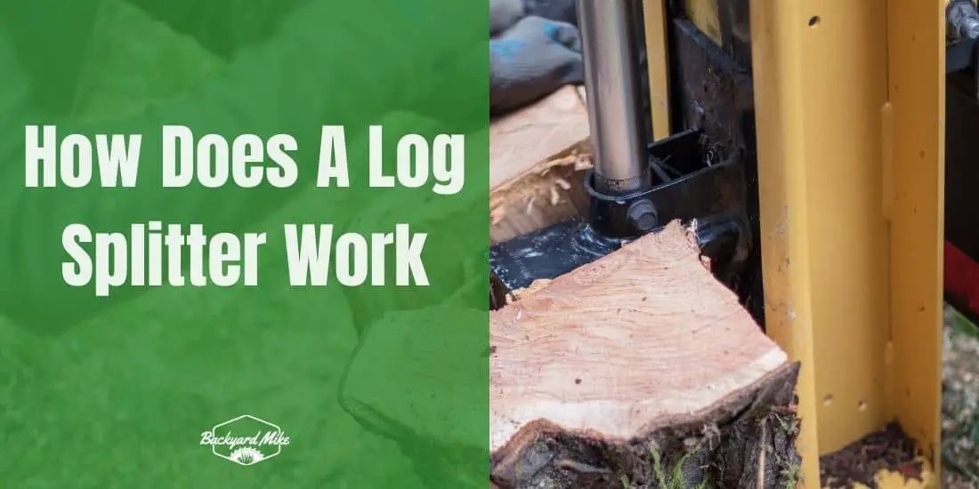 How does a log splitter work