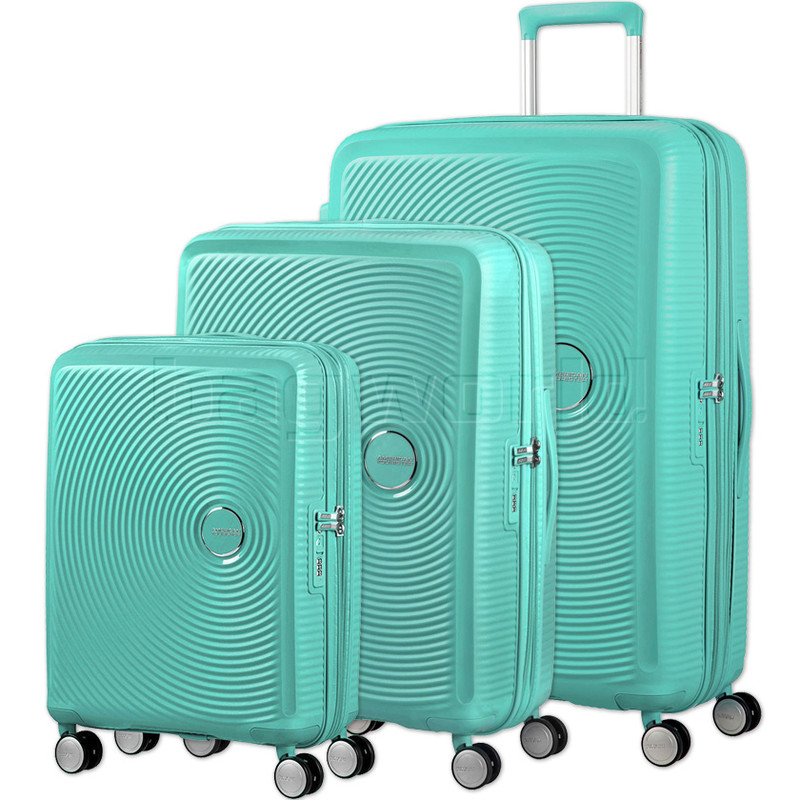 Bagworld Australia Shop Viewing American Tourister Curio Hardside Suitcase Set Of 3 Mint Green 87999 86229 86230 With Free Samsonite Luggage Scale 34042