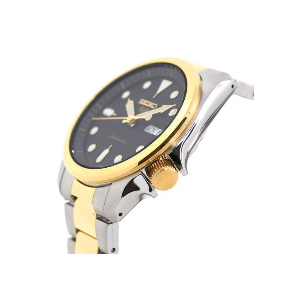 サンルイス SI 2 ブラック×イエロー Seiko 40mm Two-Tone 5 Sports Watch – Bailey's Fine Jewelry