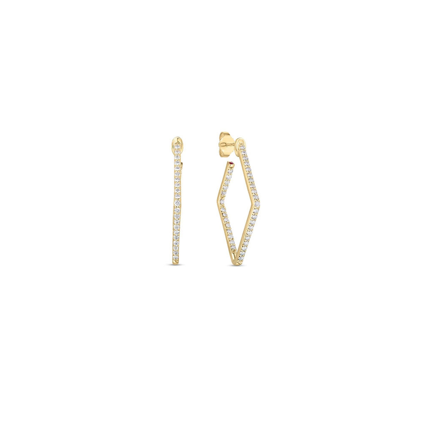 Roberto Coin Perfect Diamond Hoop Earrings – Bailey's Fine Jewelry