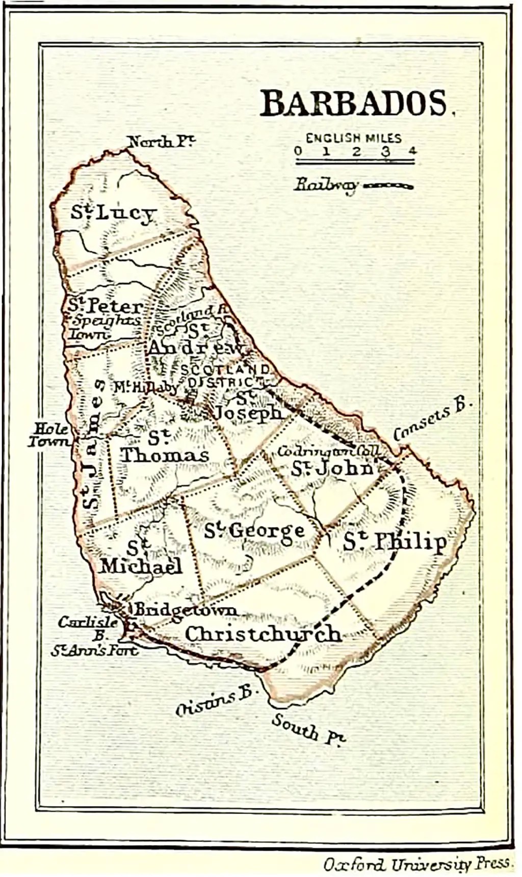 Old Maps Of Barbados 1800 To 1900 BajanThings 1890