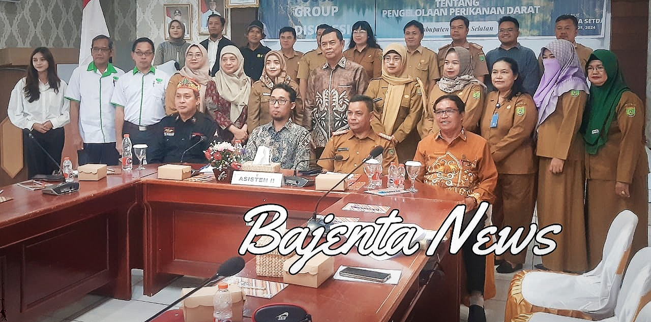 DKPPP Barsel Bahas Draft-1 Ranperda Tentang Pengelolaan Perikanan Darat.