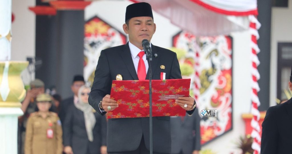 Wakil Bupati Pemerintah Kabupaten Murung Raya Rahmanto Muhidin Pimpin Upacara Peringatan Hari Lahir Pancasila ke-80