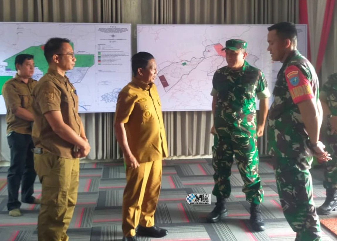 Bupati Mura, Kasi Ops Korem 102/Pjg dan Dandim 1013/Mtw Tinjau Kesiapan Kunker Wakasad