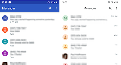 Android Poruke Material Design 2 - Naslovna
