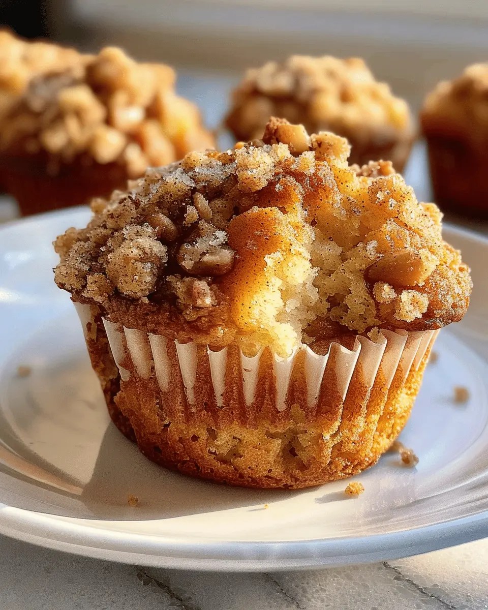 Unleash apple cinnamon streusel muffins