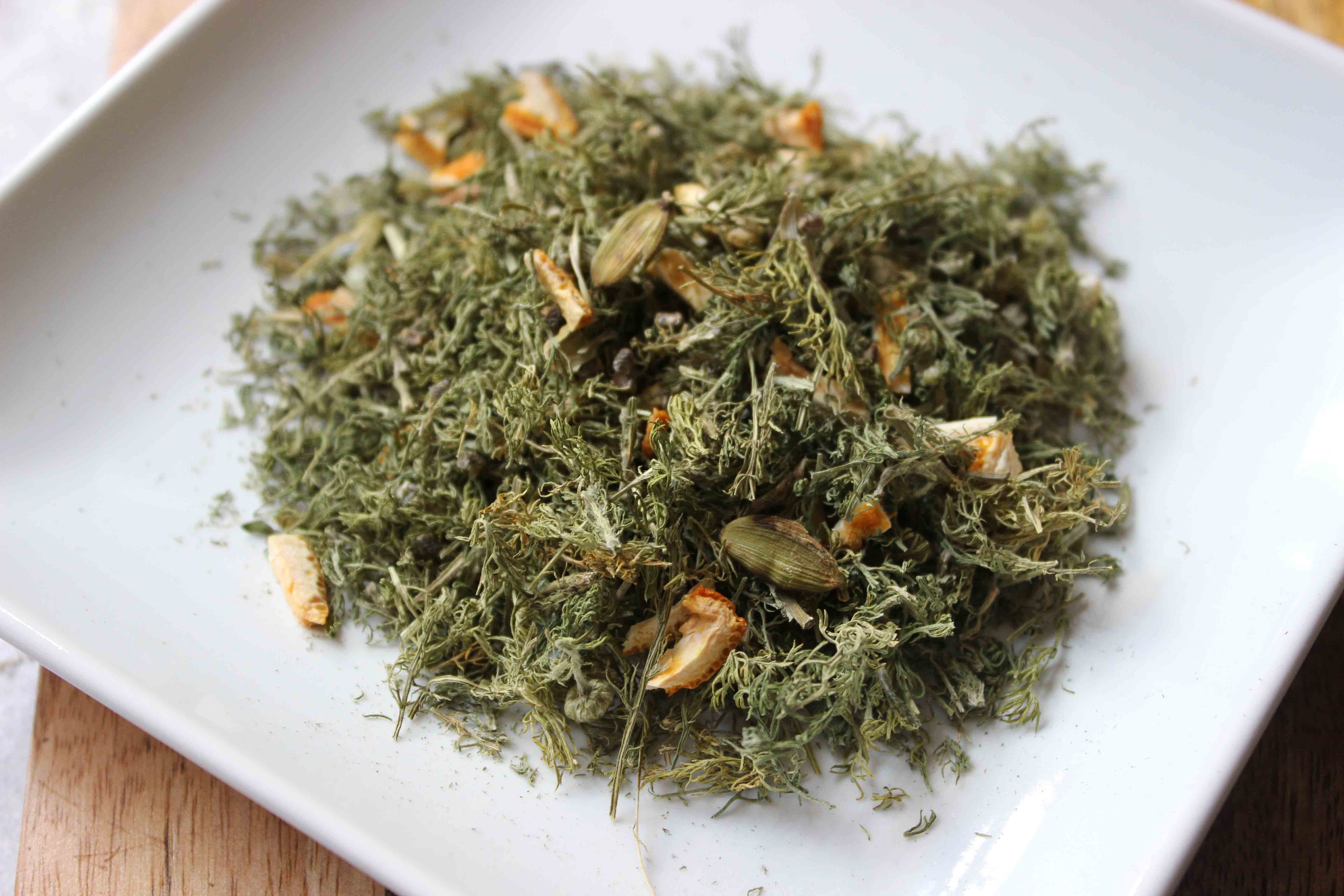 Chamomile Orange Tea with Cardamom Bake, Brew and Stew