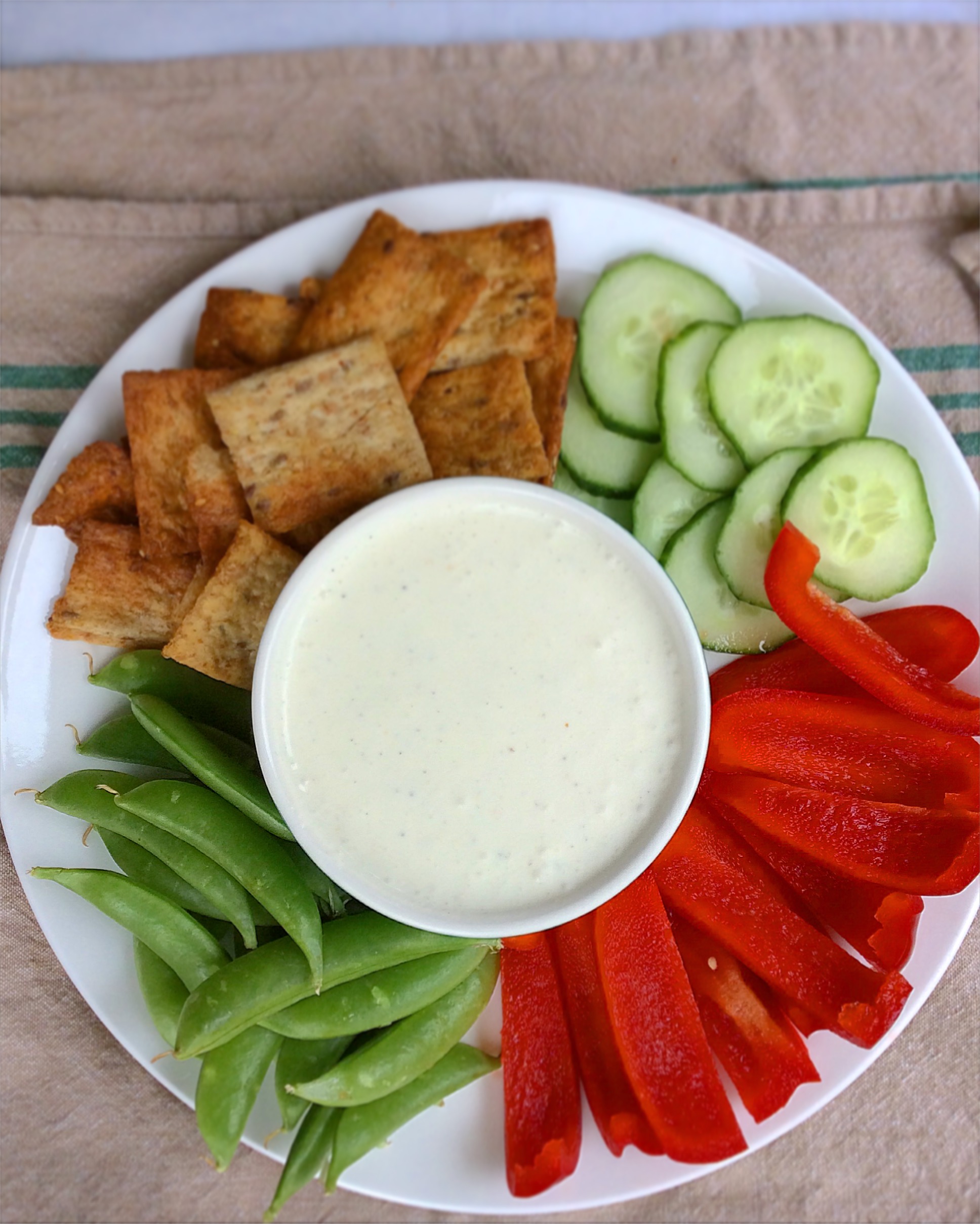 Lemon & Olive Oil Feta Dip Baked Greens