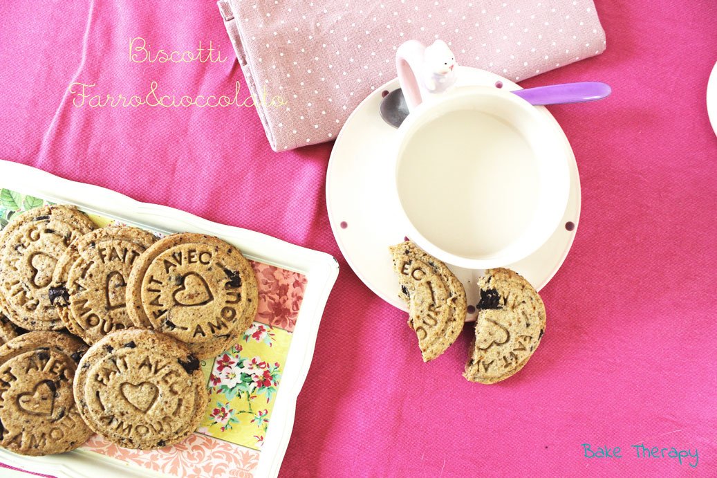 Biscotti farro e cioccolato