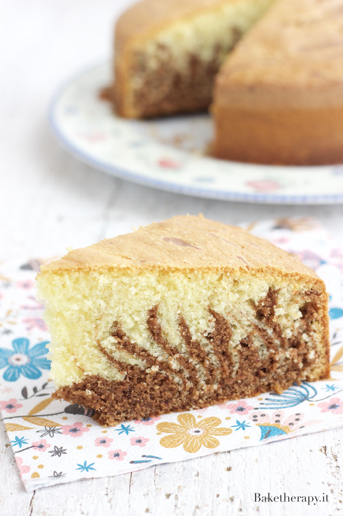 Torta zebrata senza lattosio