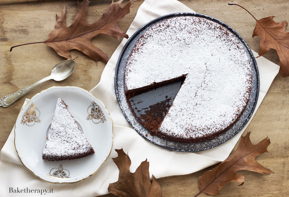 Torta morbida con cioccolato e marroni