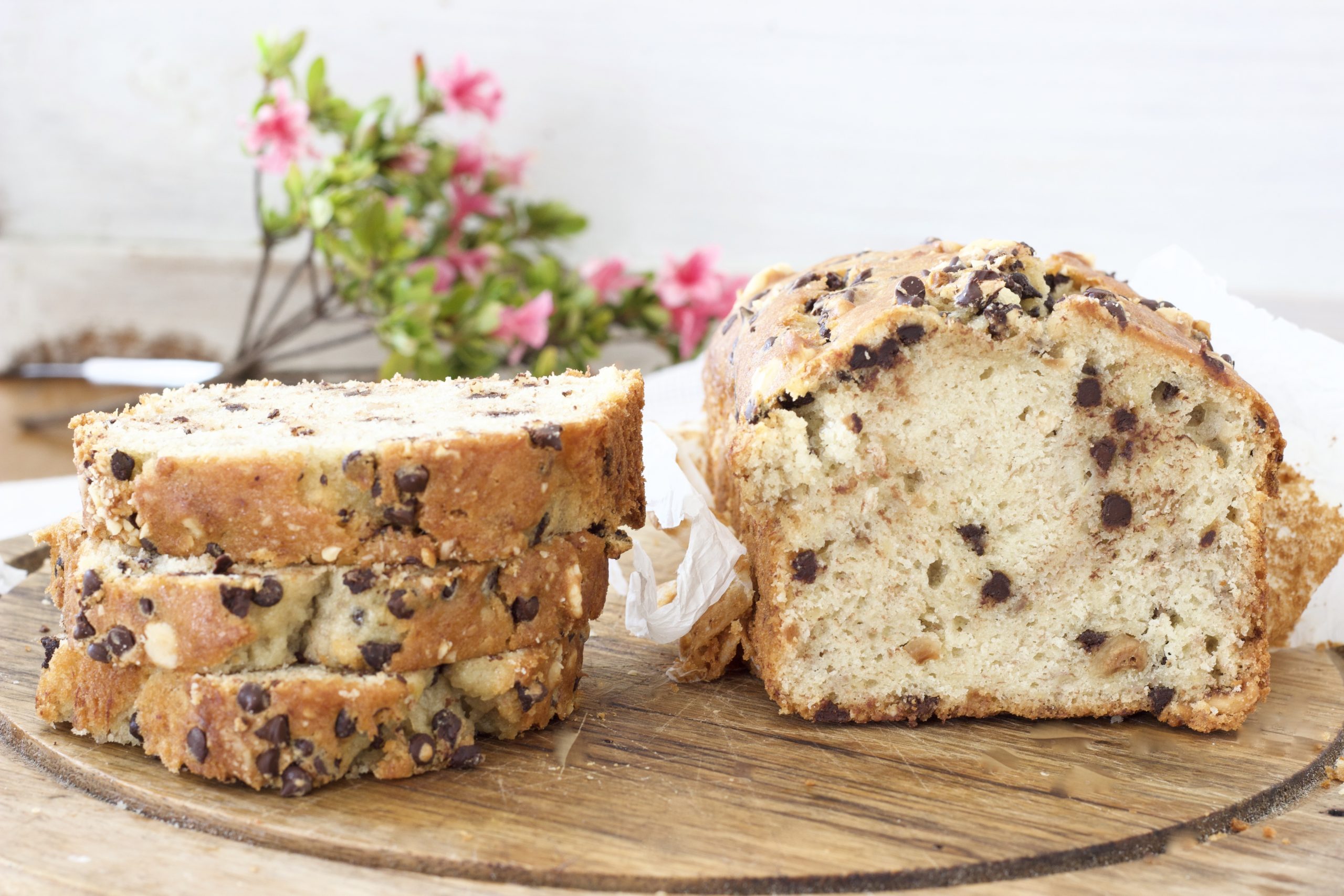 Banana bread cioccolato e nocciole