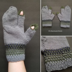 Moss Hunting Gloves (self-designed)