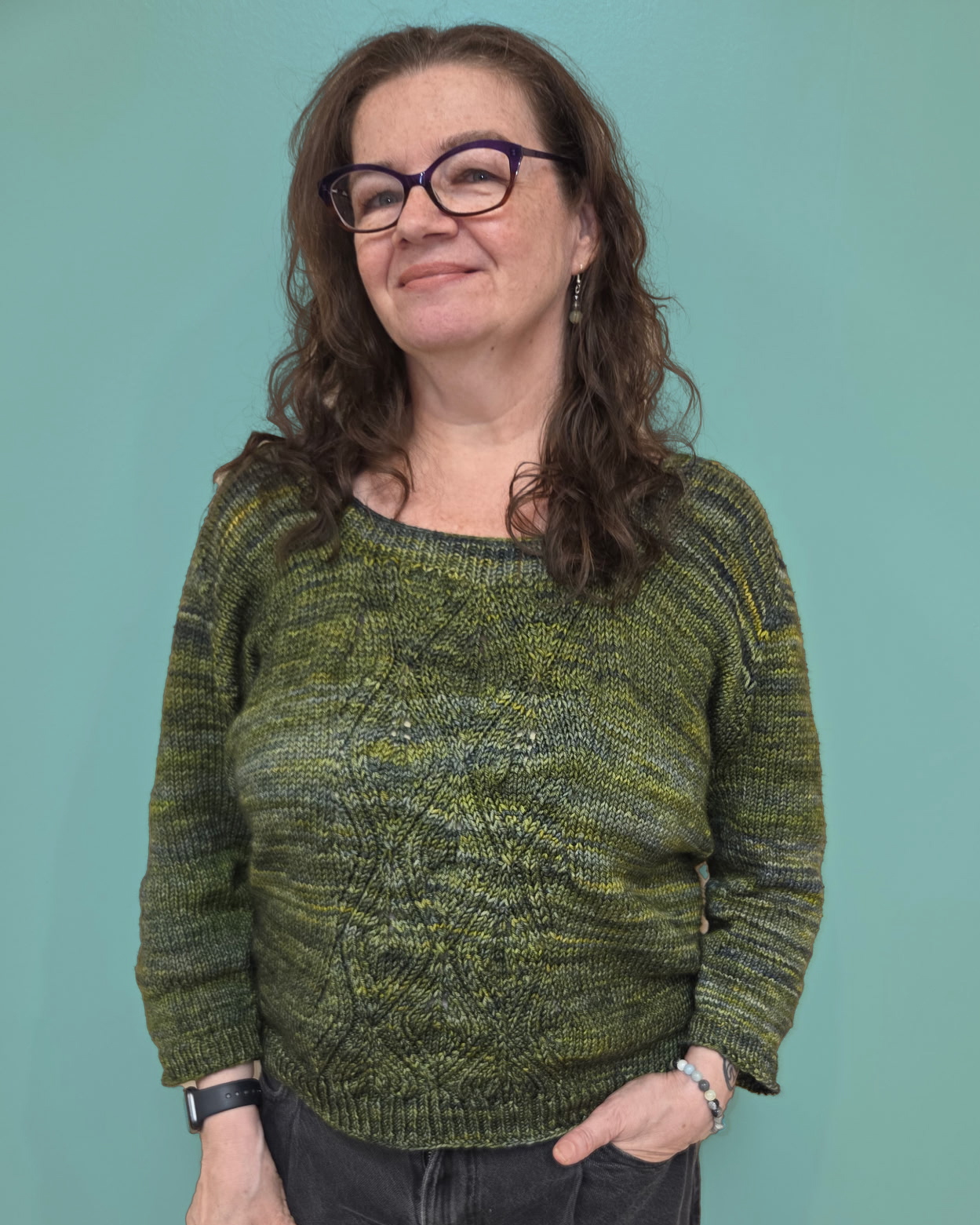 Wild Ivy Sweater, designed by Wool & Pine, BAKG auction yarns