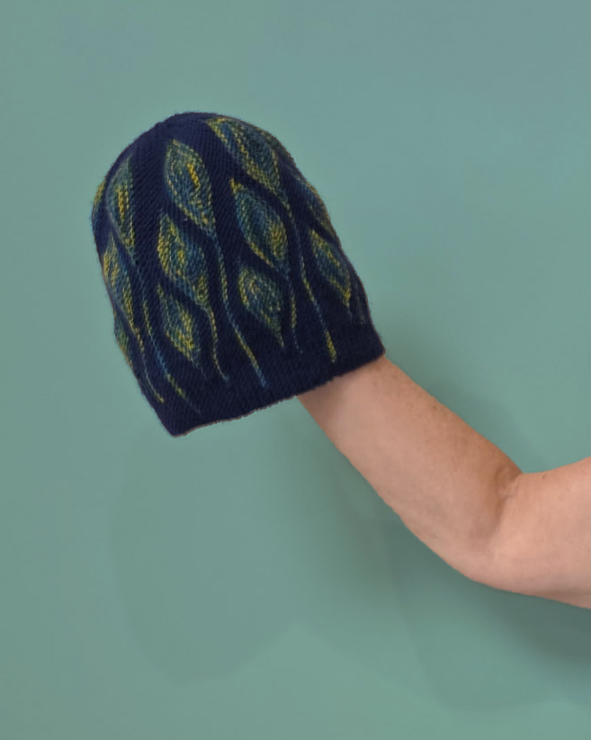 Toph Hat, designed by Woolly Wormhead, Filatura di Crosa Zara and TCS Artyarns yarns