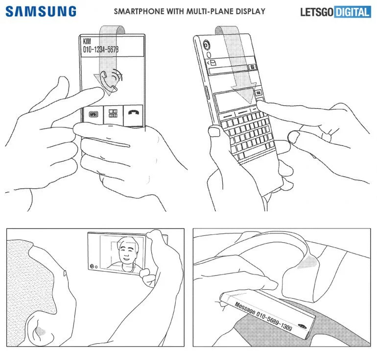 Samsung Galaxy Patent savitljivi zaslon - Slika 3