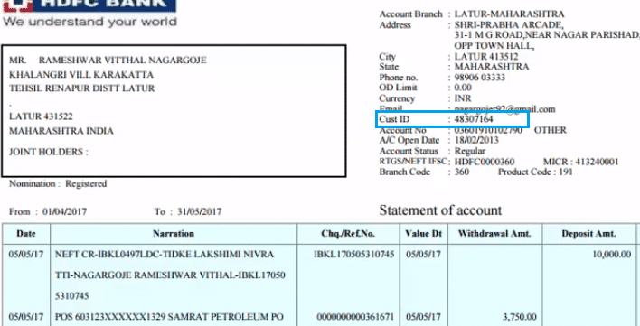 images Customer Id Hdfc Bank Id Card Format how to find hdfc customer id number 3 methods