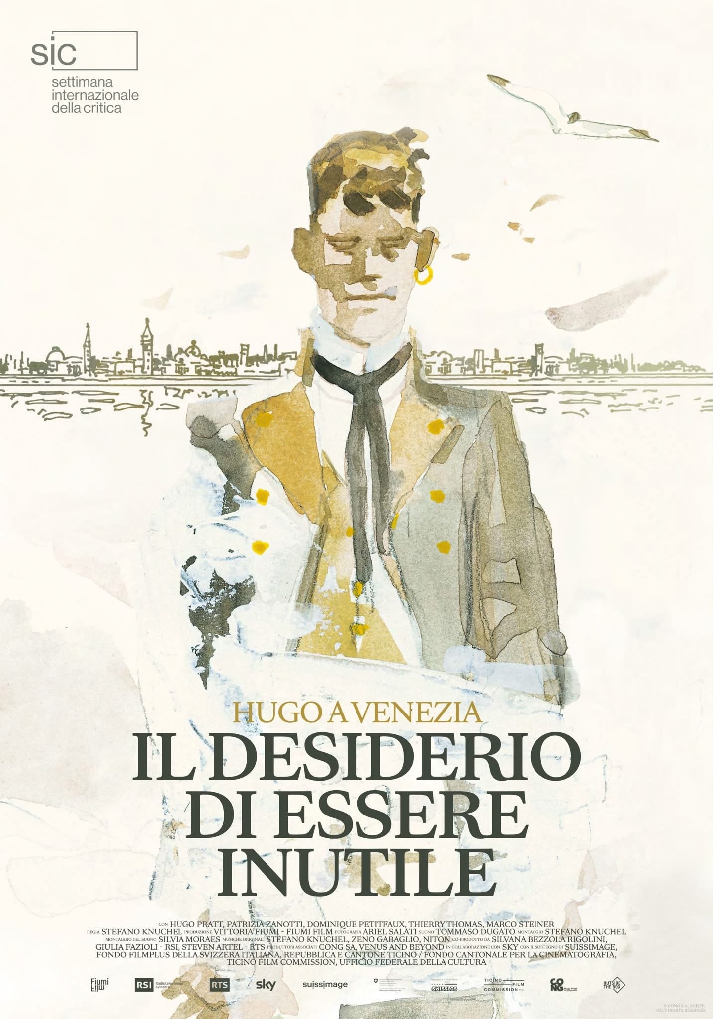 Mostra di Venezia. Ecco il poster del film su Corto Maltese “Il desiderio di essere inutile”