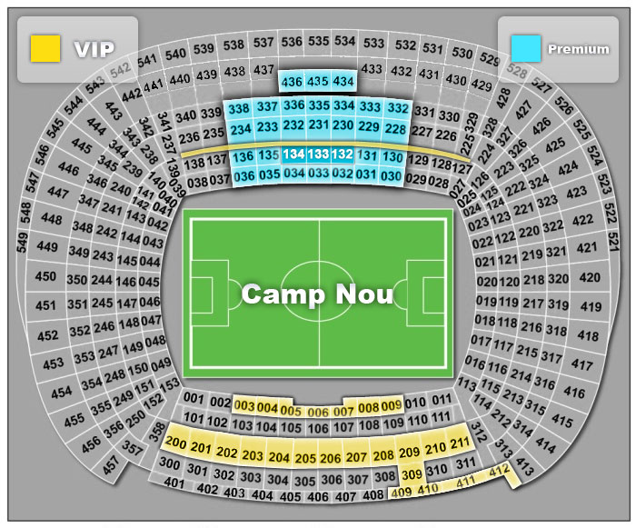 The world renowned camp nou stadium of fc barcelona has figueras seats in different areas of the stadium. Camp Nou Stadium Scheme Terms Of Payment And Delivery Of Tickets