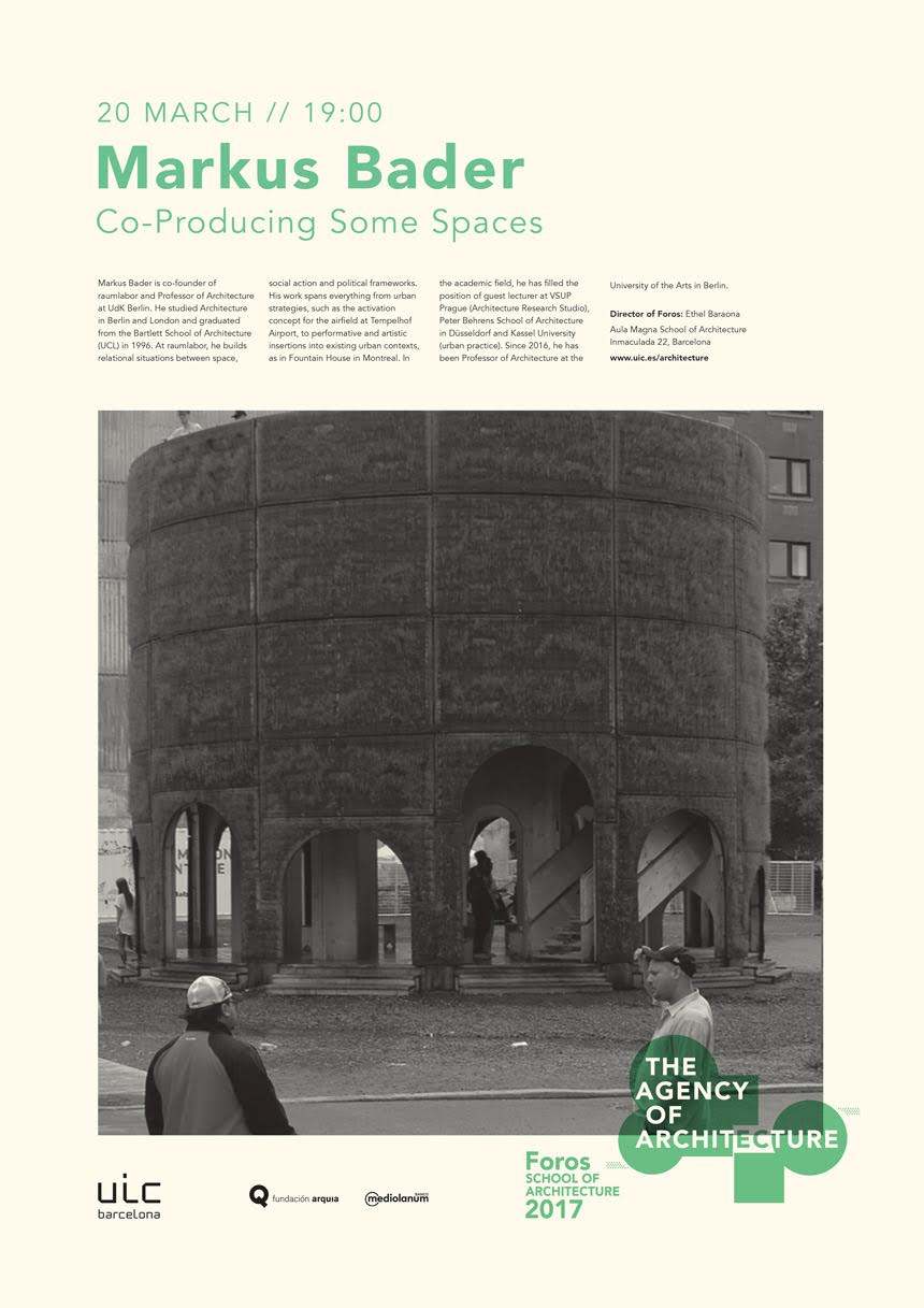 Foros 2017 Markus Bader Architecture Walks And Tours In Barcelona