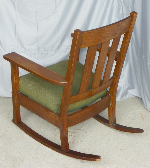 Bargain John S Antiques Antique Mission Oak Rocking Chair Arts Crafts Rocker Bargain John S Antiques