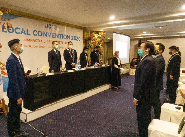 TUMBUH 100 PERSEN: JCI East Java, member tumbuh 100 persen di masa pandemi Covid-19. | Foto: Barometerjatim.com/ROY HS