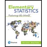 Elementary Statistics Picturing The World 7th Edition Textbook Solutions Bartle 20Elementary Statistics PICTURING THE WORLD Ron Larson The Pennsylvania State University The Behrend College Betsy Farber Bucks County Community College SEVENTH EDITION ANNOTATED INSTRUCTORS EDITION A02_LARS3416_07_FMindd 1 92017 305 PM.
