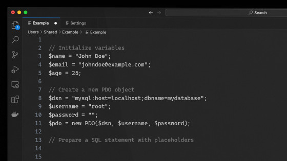 Php Basic Pdo Mysql Connection And Crud Example Coding Sips - Best Light Patterns in HD