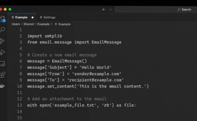 Basic Example Of Email.message.EmailMessage.values() In Python