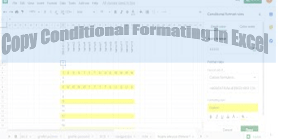 How to copy conditional formatting in Excel | Basic Excel Tutorial