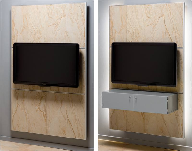 Kabel unterm schreibtisch verstecken · 3. Cinewall-Objekt: Professionelle TV-Wand fÃ¼r den