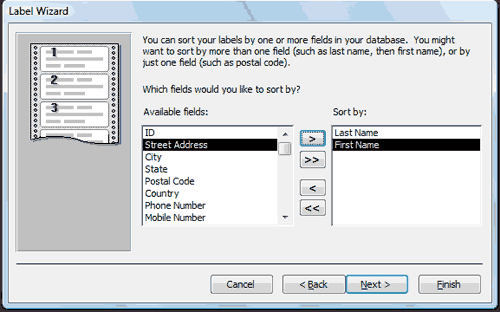 Sort Assist Label Access-Lesson 7: Creating Reports | worldnetworks1