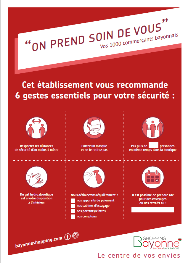 Nouveaux Protocoles Sanitaires Renforces 21 Juillet 2021 Bayonne Shopping Bayonne